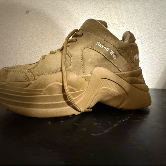 Naked Wolfe Camel Suede Platforms woman’s 7 - Picture 3 of 6